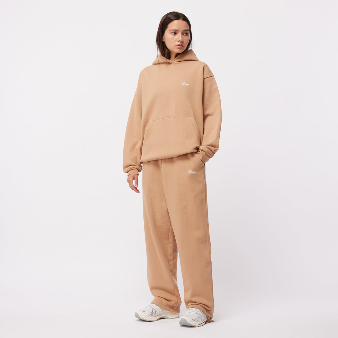 CURSIVE SMALL LOGO HOODIE｜HAZELNUT
