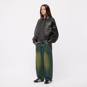 DEBOSSED WAVY JACKET｜BLACK