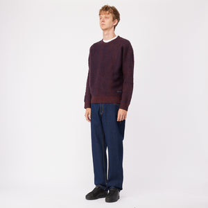 MOHAIR WAVE KNIT｜BURGUNDY