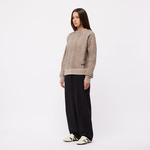 MOHAIR WAVE KNIT｜CAMEL