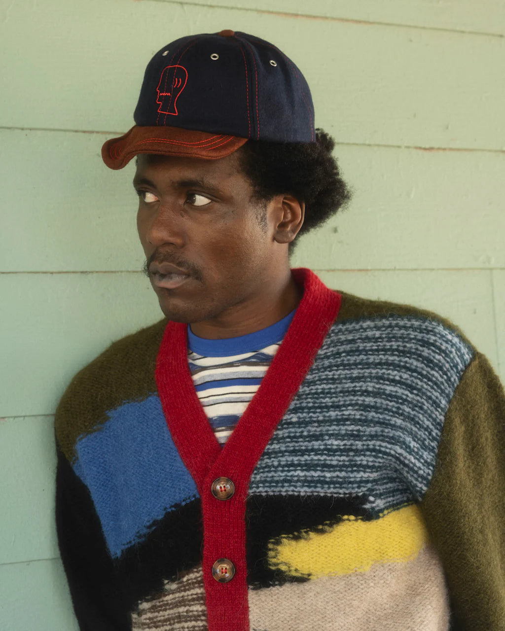 FLANNEL WIRE BRIM HAT｜NAVY