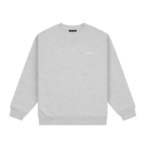CURSIVE SMALL LOGO CREWNECK｜HEATHER GRAY