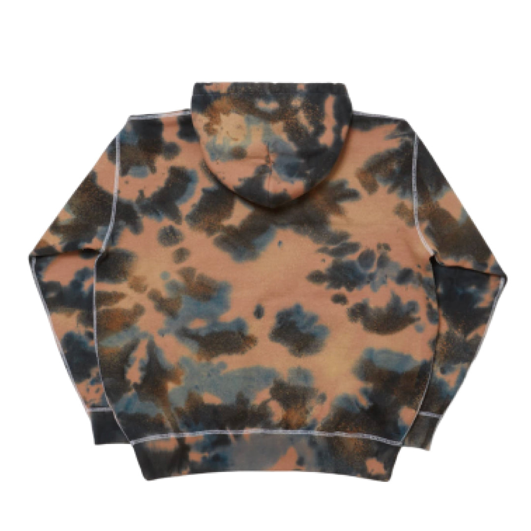 LOGO TIE DYE HOODIE｜COCOA