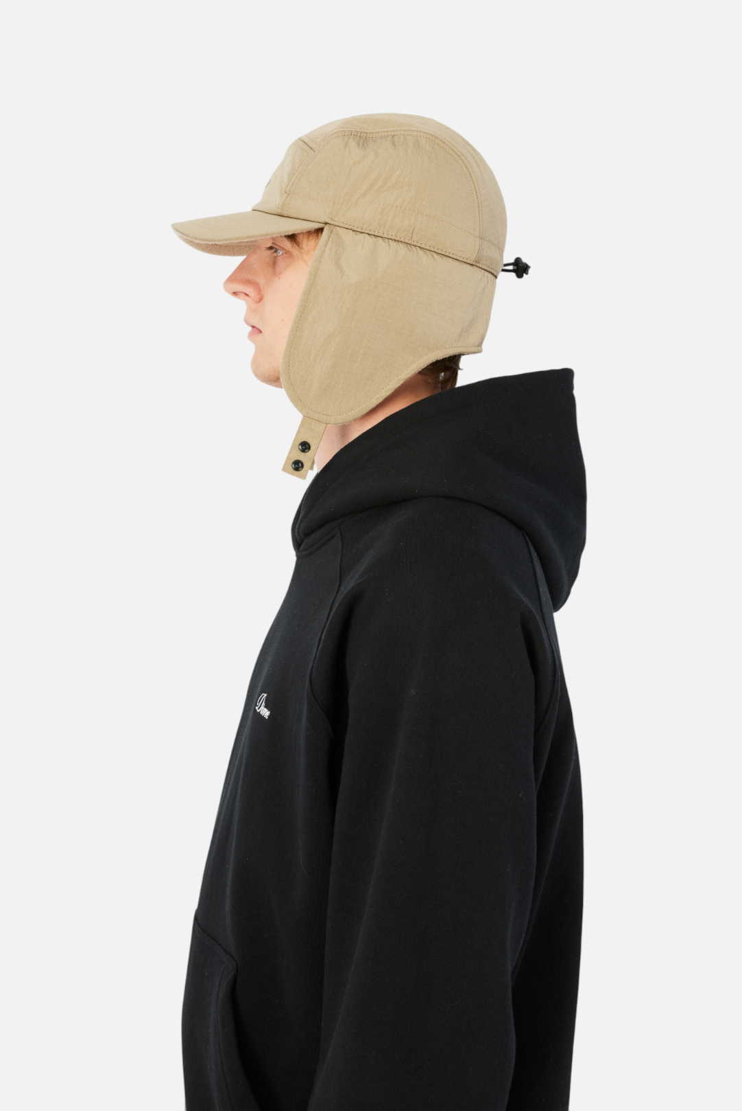 CURSIVE EARFLAP  CAP｜TAN
