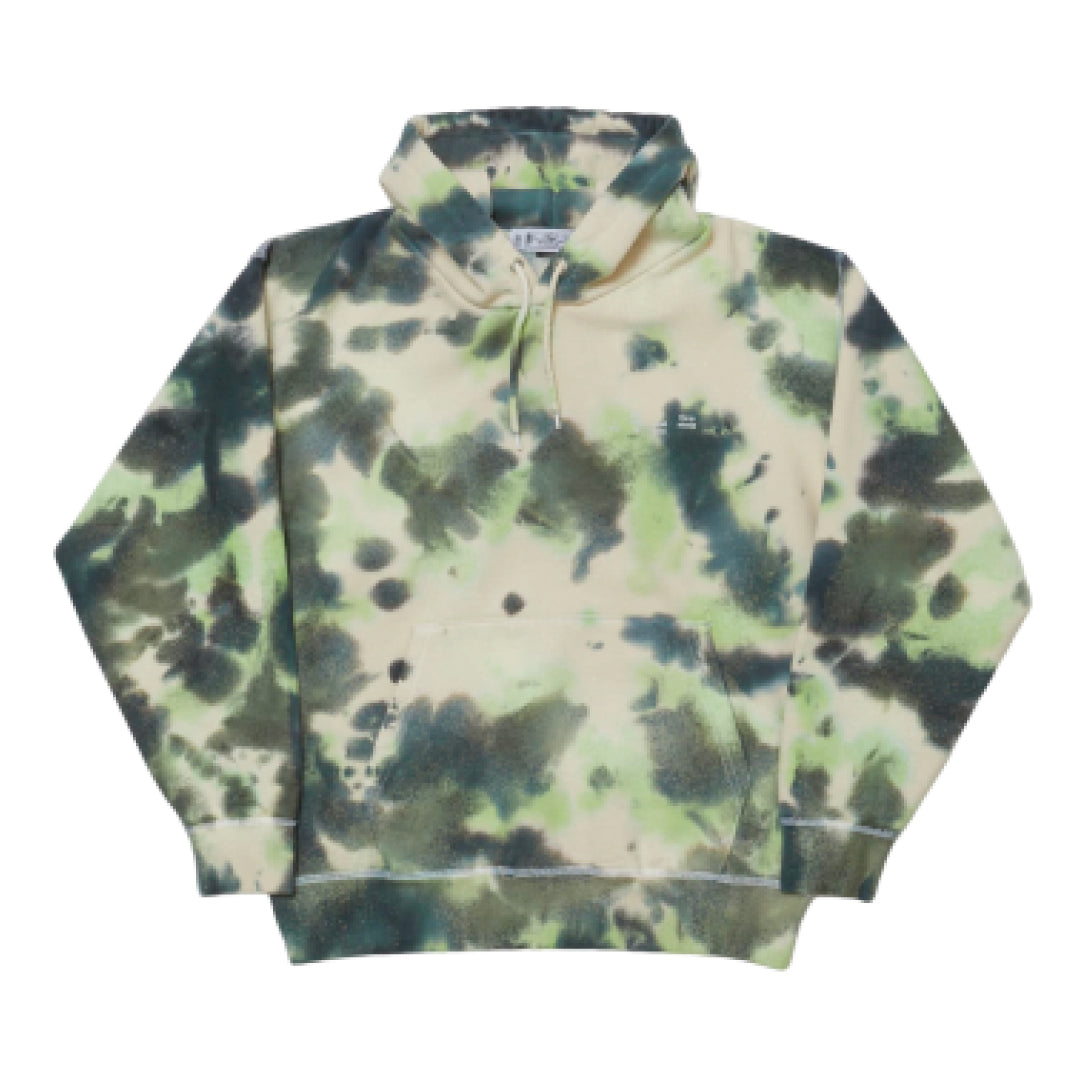 LOGO TIE DYE HOODIE｜GREEN