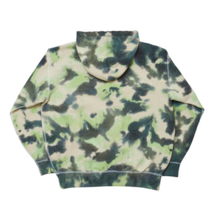 LOGO TIE DYE HOODIE｜GREEN