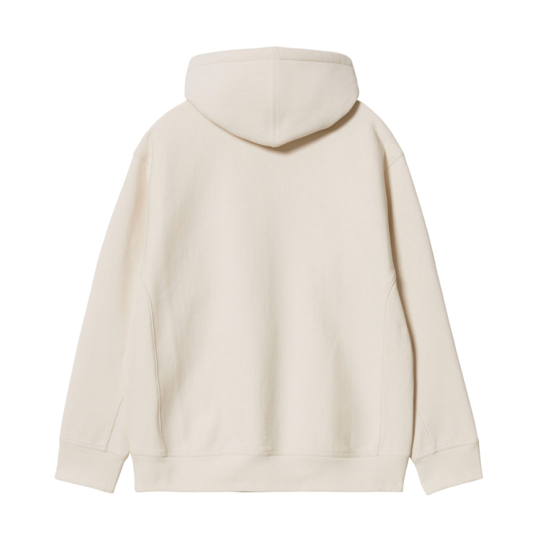 HOODED AMERICAN SCRIPT SWEATSHIRT｜NATURAL