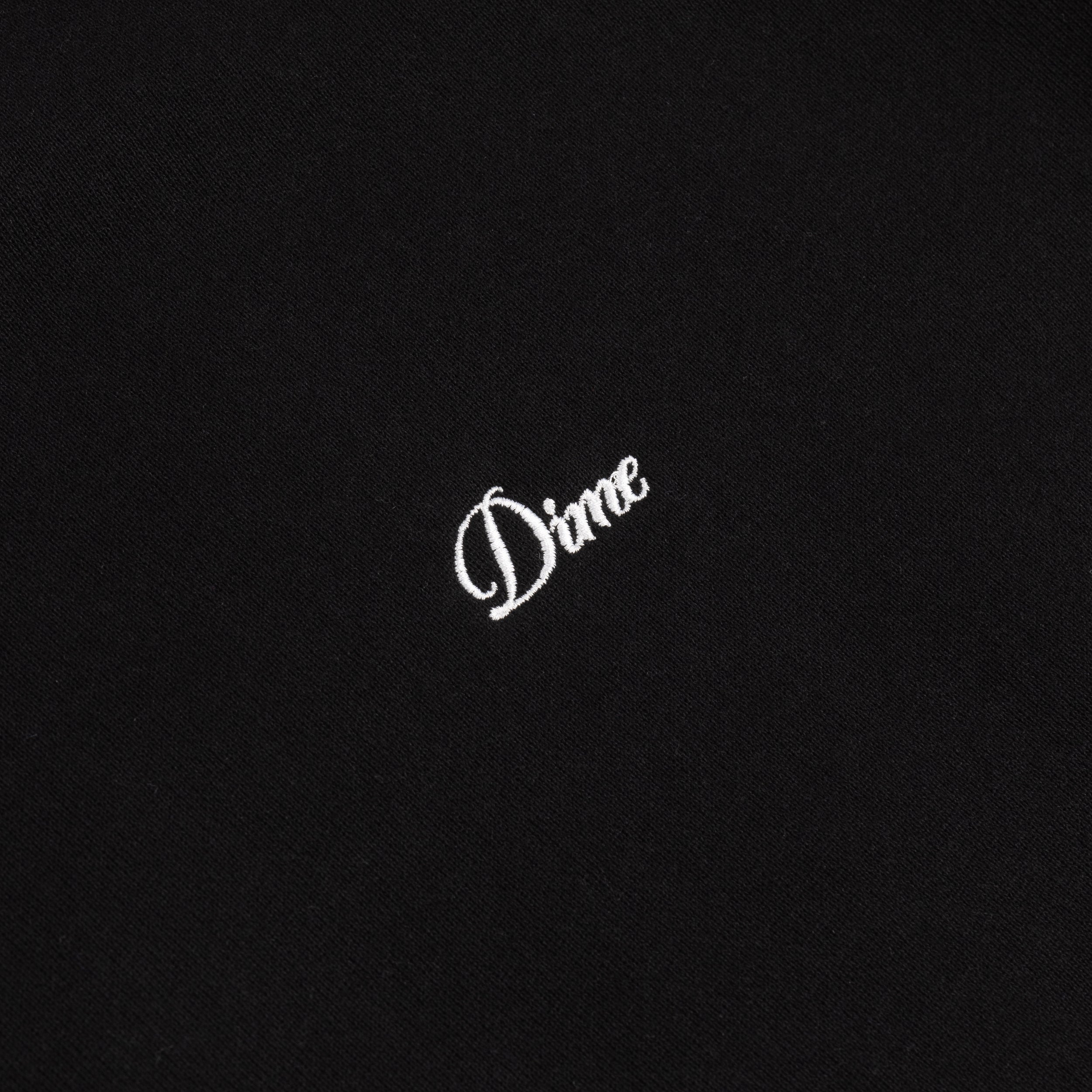 CURSIVE SMALL LOGO CREWNECK｜BLACK
