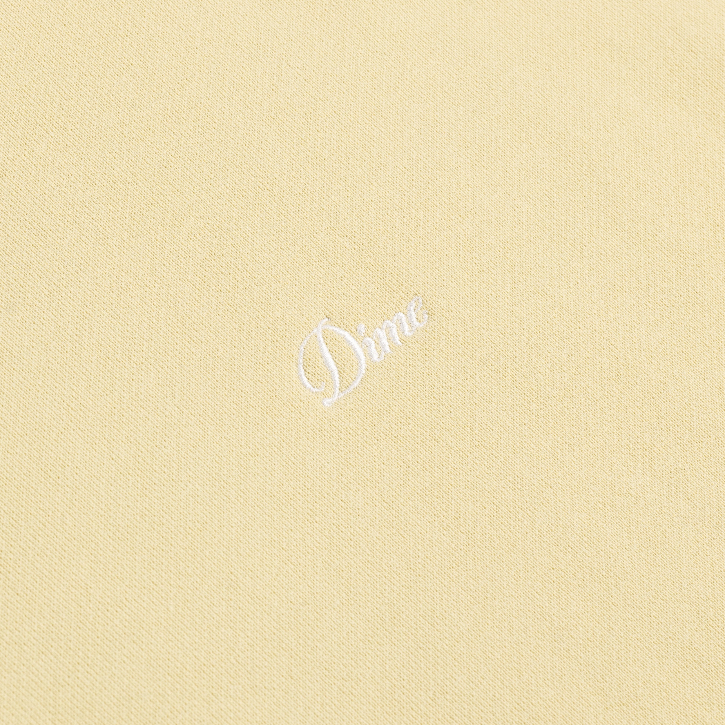 CURSIVE SMALL LOGO CREWNECK｜CLOUD CREAM