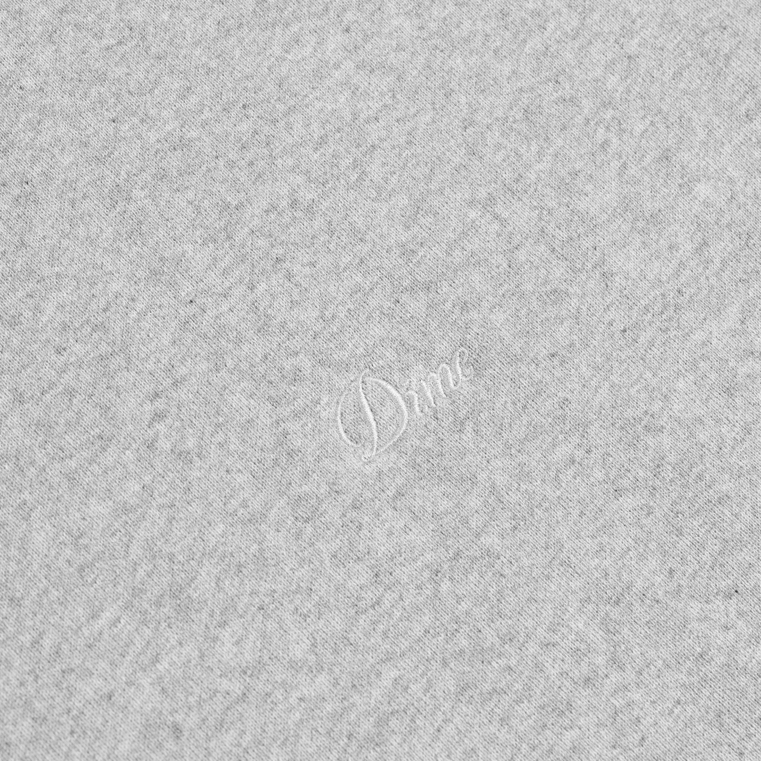 CURSIVE SMALL LOGO CREWNECK｜HEATHER GRAY