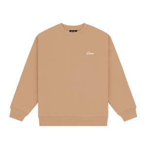 CURSIVE SMALL LOGO CREWNECK｜HAZELNUT