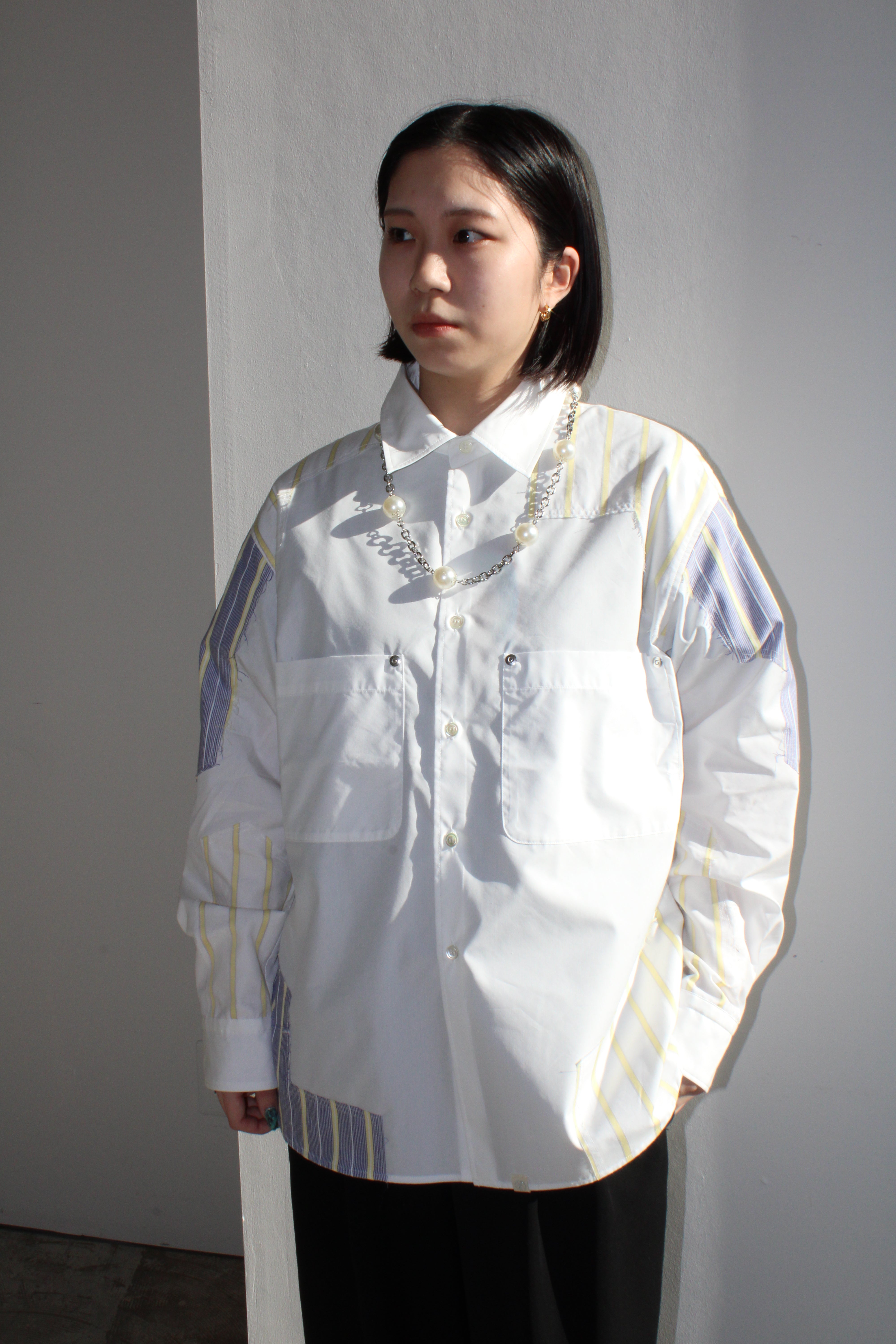 STRIPE SHIRT｜WHITE