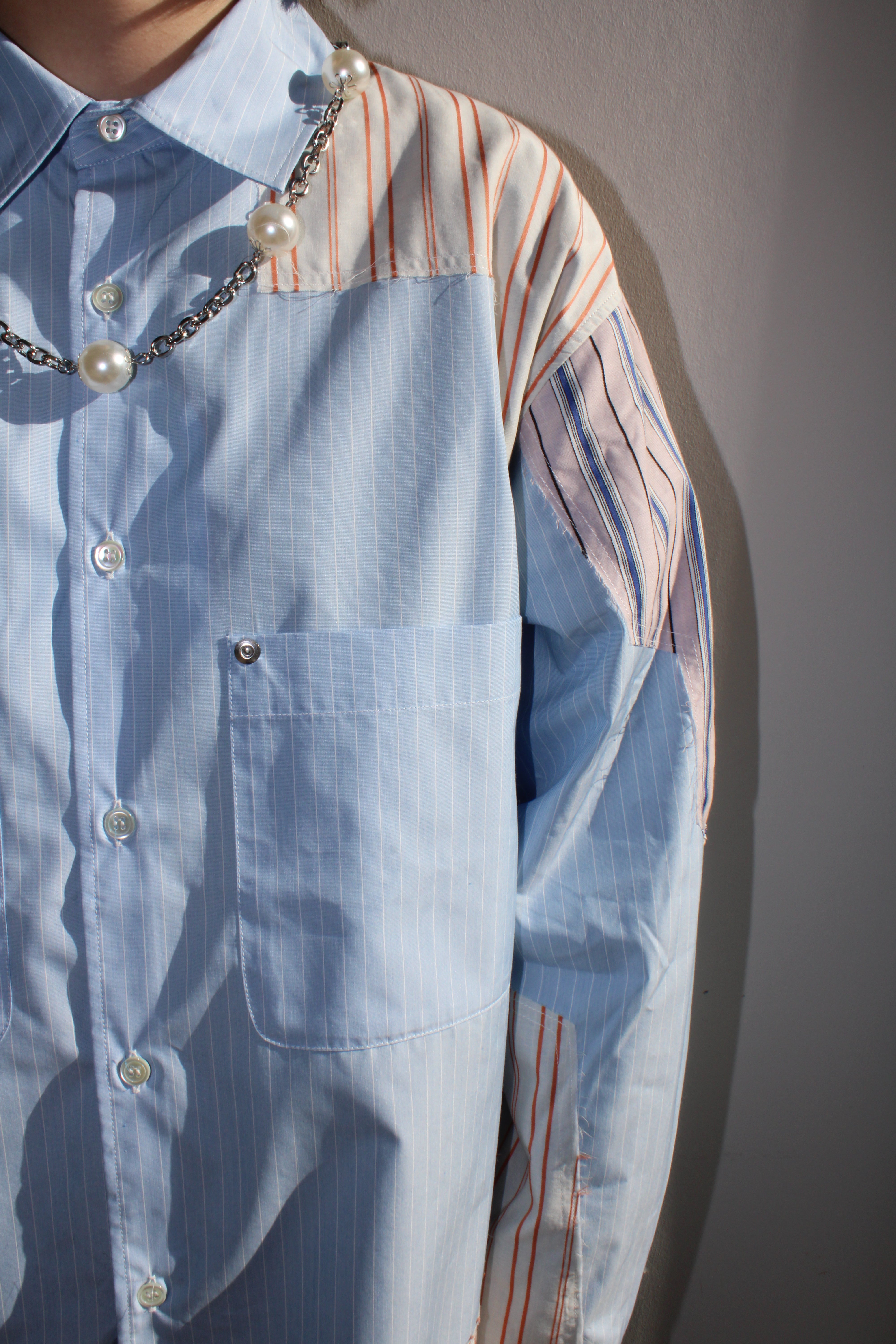 STRIPE SHIRT｜BLUE