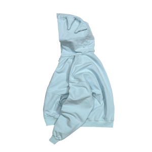 FADED MONSTER ZIP HOODIE｜ LIGHT BLUE