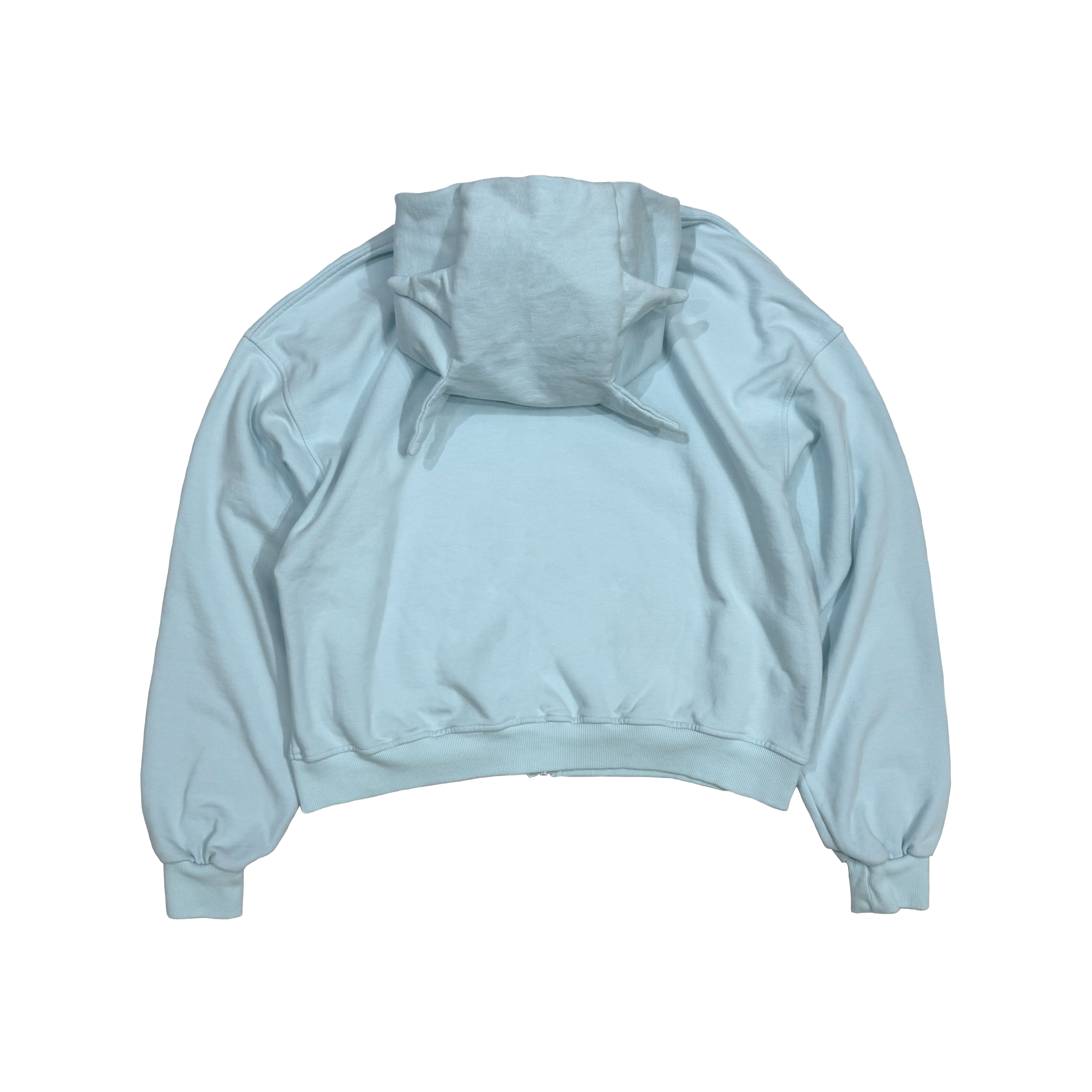 FADED MONSTER ZIP HOODIE｜ LIGHT BLUE