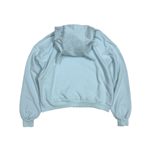 FADED MONSTER ZIP HOODIE｜ LIGHT BLUE