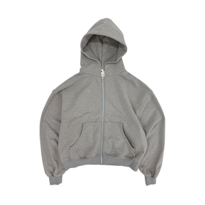 FADED CLASSIC ZIP HOODIE｜ GRAY