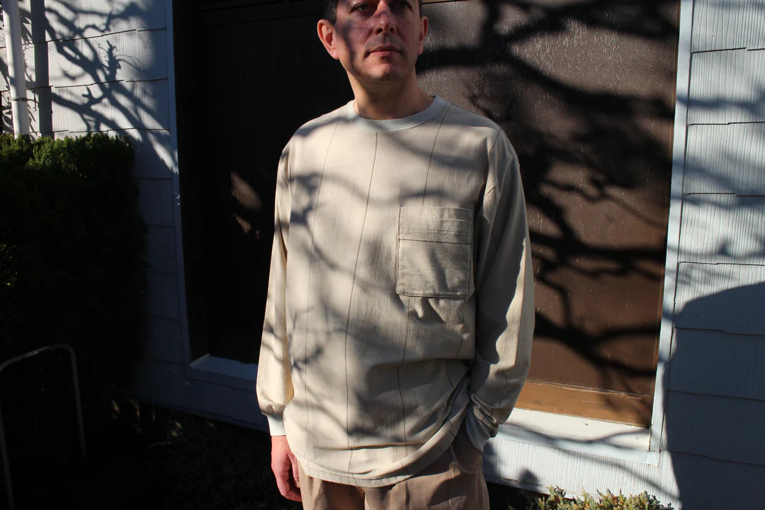 UNEVENNESS L/S TEE｜LT.BEIGE