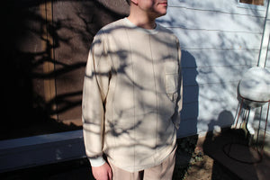 UNEVENNESS L/S TEE｜LT.BEIGE