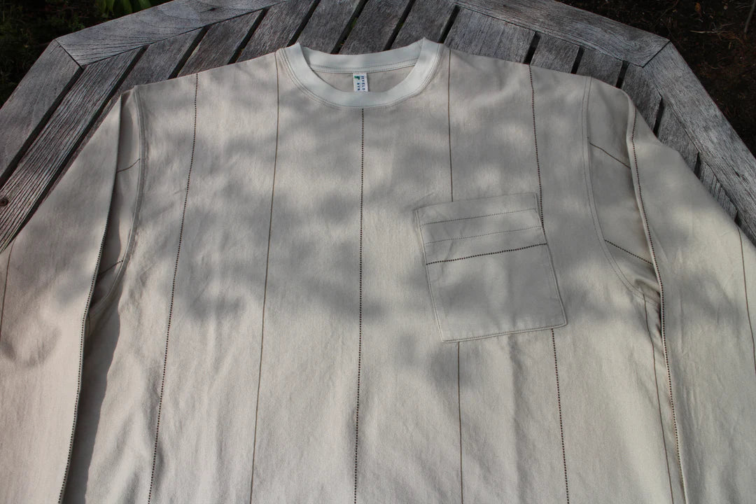 UNEVENNESS L/S TEE｜LT.BEIGE