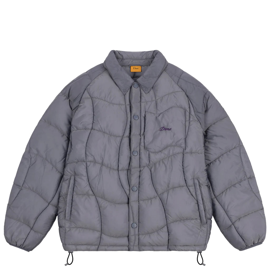 MIDWEIGHT WAVE PUFFER JACKET｜SILVER GRAY