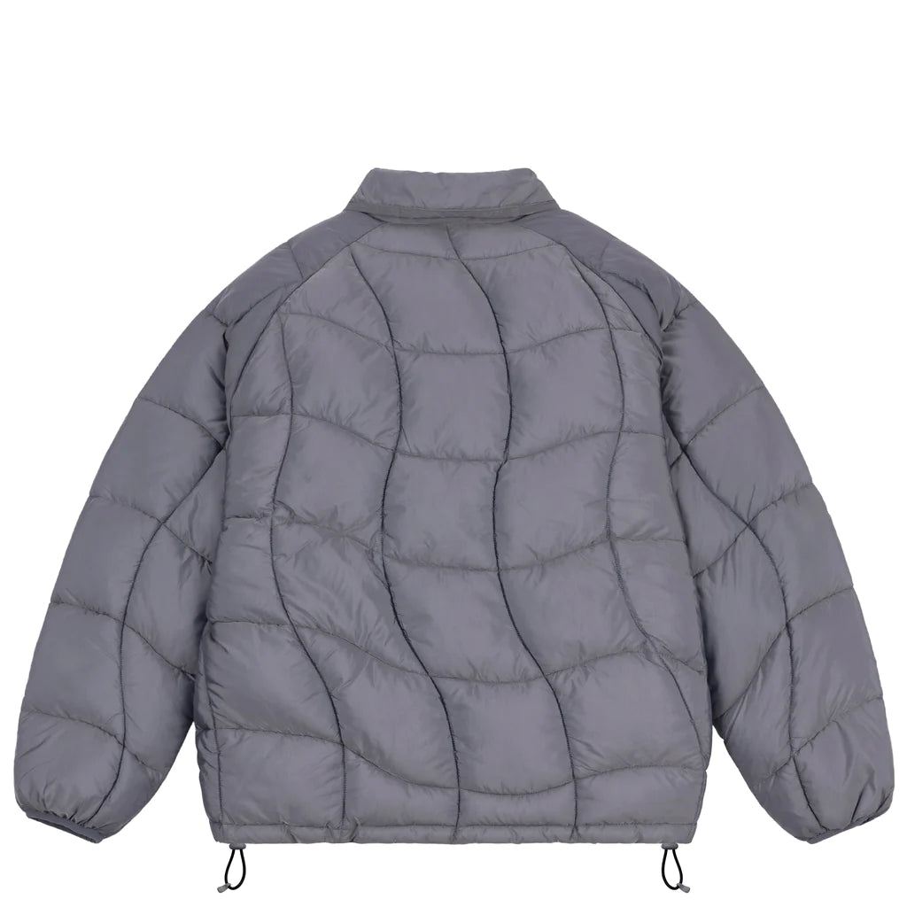 MIDWEIGHT WAVE PUFFER JACKET｜SILVER GRAY