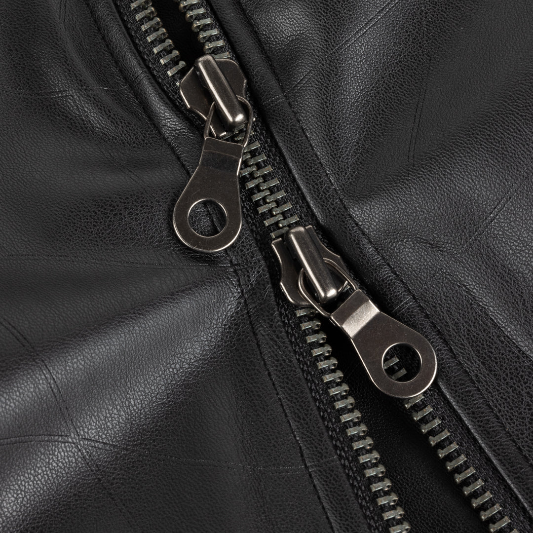 DEBOSSED WAVY JACKET｜BLACK