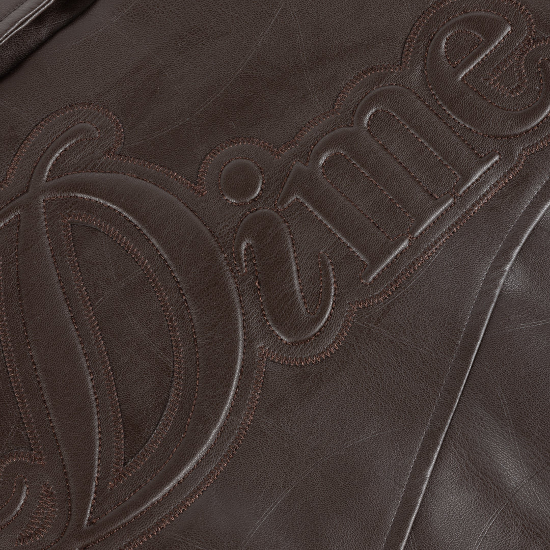DEBOSSED WAVY JACKET｜BROWN