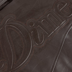 DEBOSSED WAVY JACKET｜BROWN