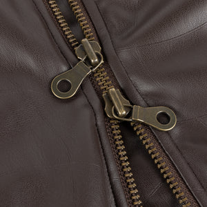 DEBOSSED WAVY JACKET｜BROWN