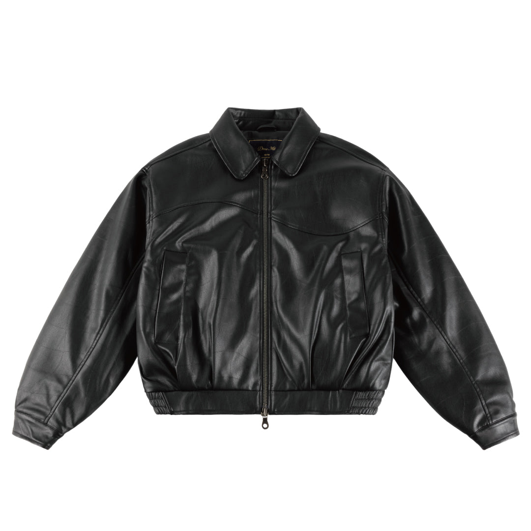 DEBOSSED WAVY JACKET｜BLACK