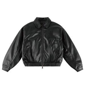 DEBOSSED WAVY JACKET｜BLACK