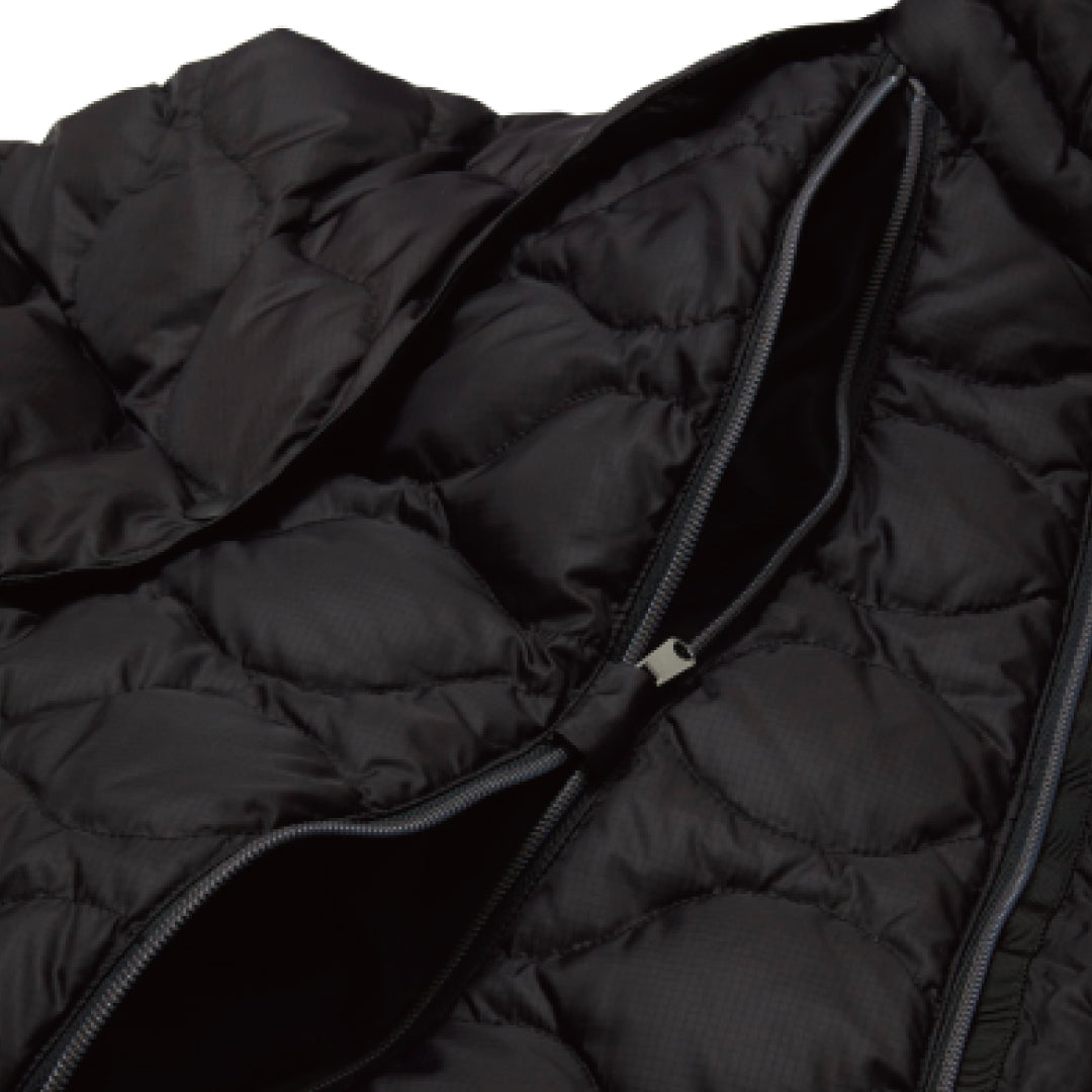 REMOVABLE SLEEVE DOWN JACKET｜BLACK