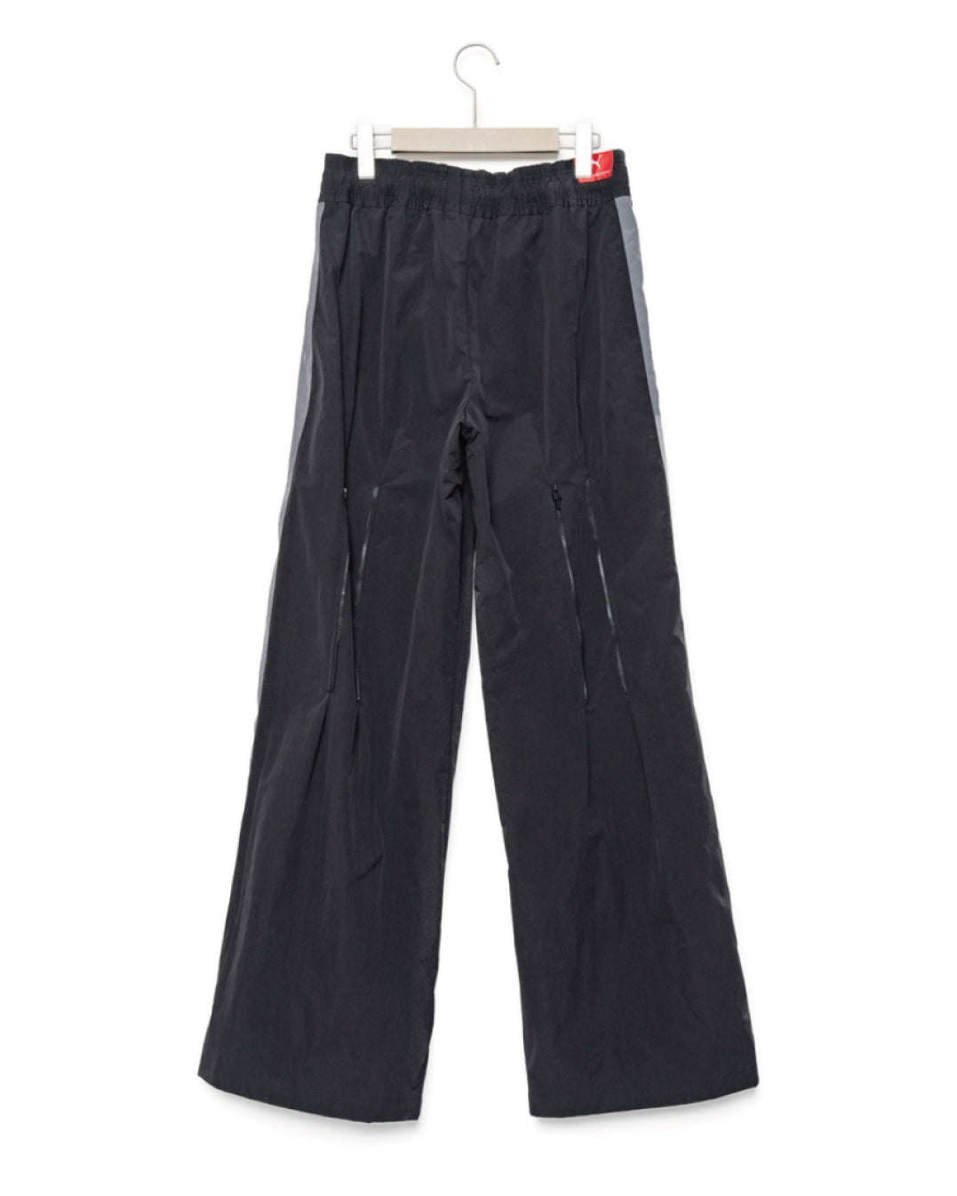 PUMA ZIP-UP FLARED PANTS（RED LABEL)｜BLACKxGRAYxWHITE