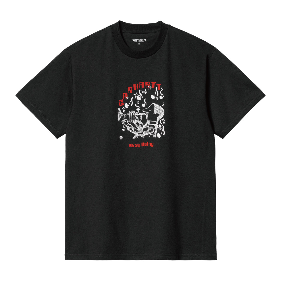 S/S EASY LIVING T-SHIRT｜BLACK
