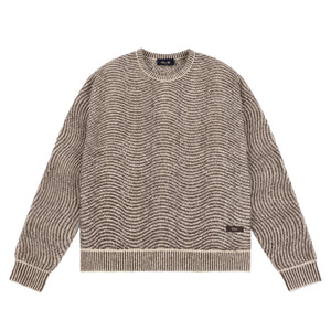 MOHAIR WAVE KNIT｜CAMEL