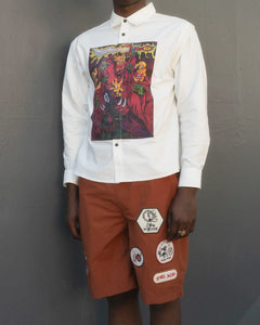 MYTHIC STAR OXFORD SHIRT｜WHITE