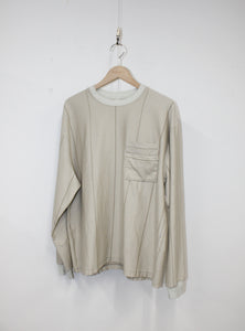 UNEVENNESS L/S TEE｜LT.BEIGE