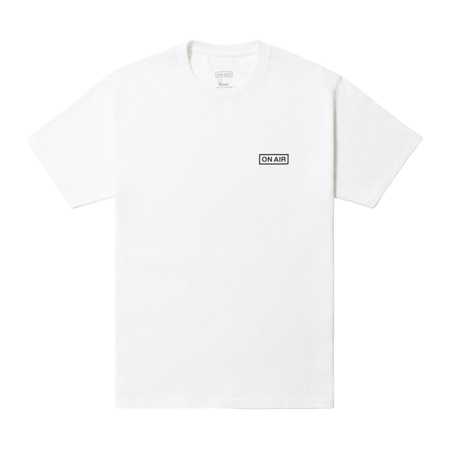 ON AIR BASIC LOGO S/SL TEE ｜WHITE