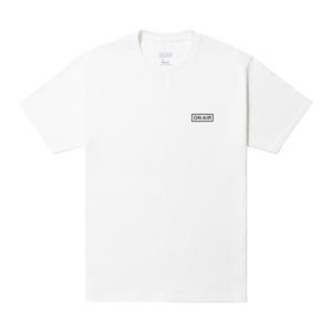 ON AIR BASIC LOGO S/SL TEE ｜WHITE