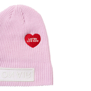 ON AIR BASIC LOGO CUFF BEANIE｜PINK