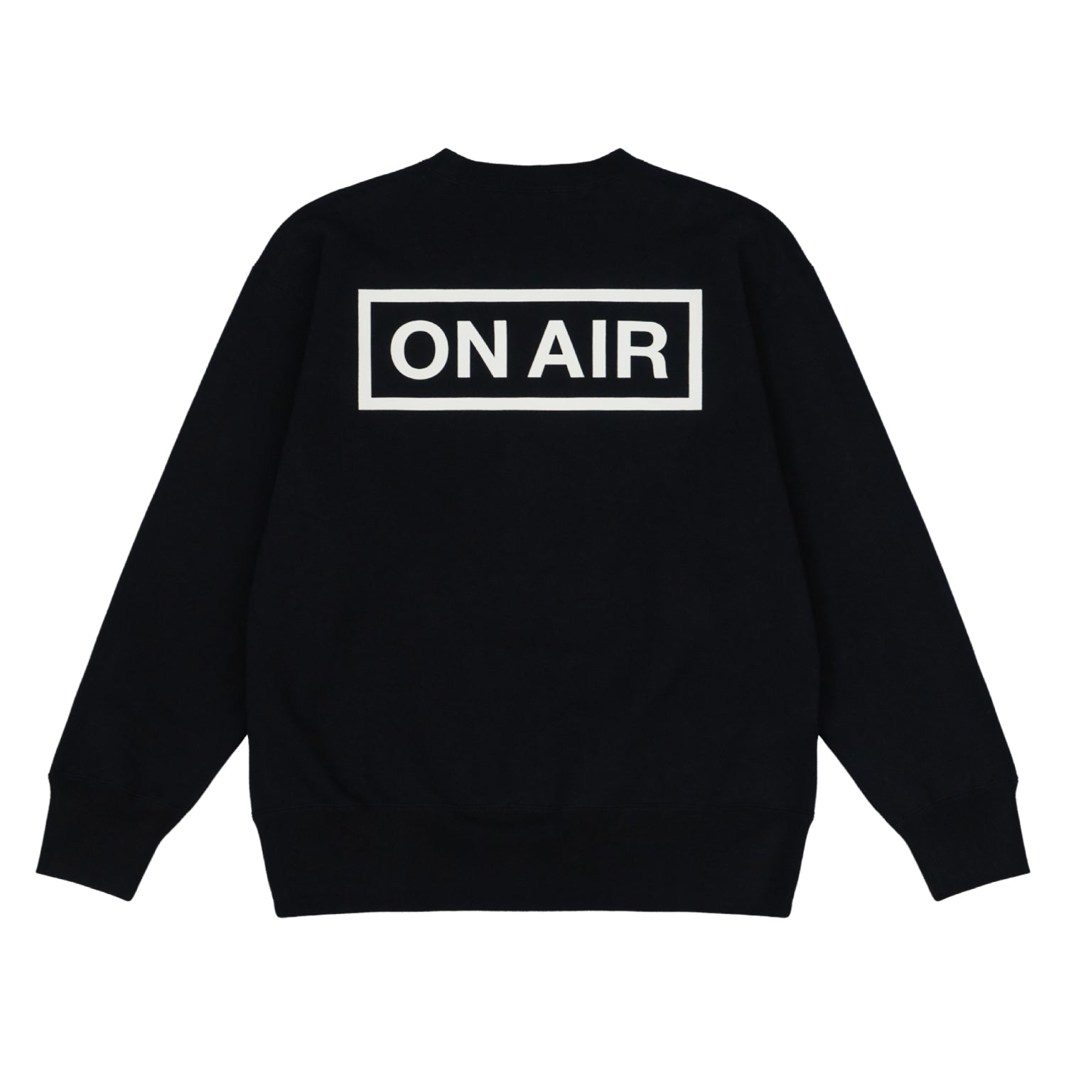 ON AIR BASIC LOGO HEAVYWEIGHT FLEECE CREW｜BLACK