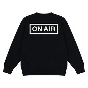 ON AIR BASIC LOGO HEAVYWEIGHT FLEECE CREW｜BLACK