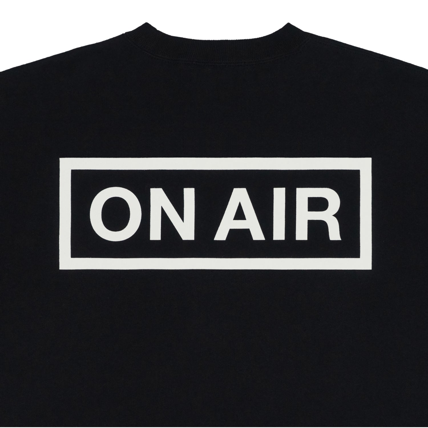 ON AIR BASIC LOGO HEAVYWEIGHT FLEECE CREW｜BLACK