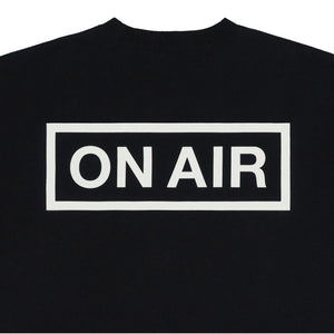 ON AIR BASIC LOGO HEAVYWEIGHT FLEECE CREW｜BLACK