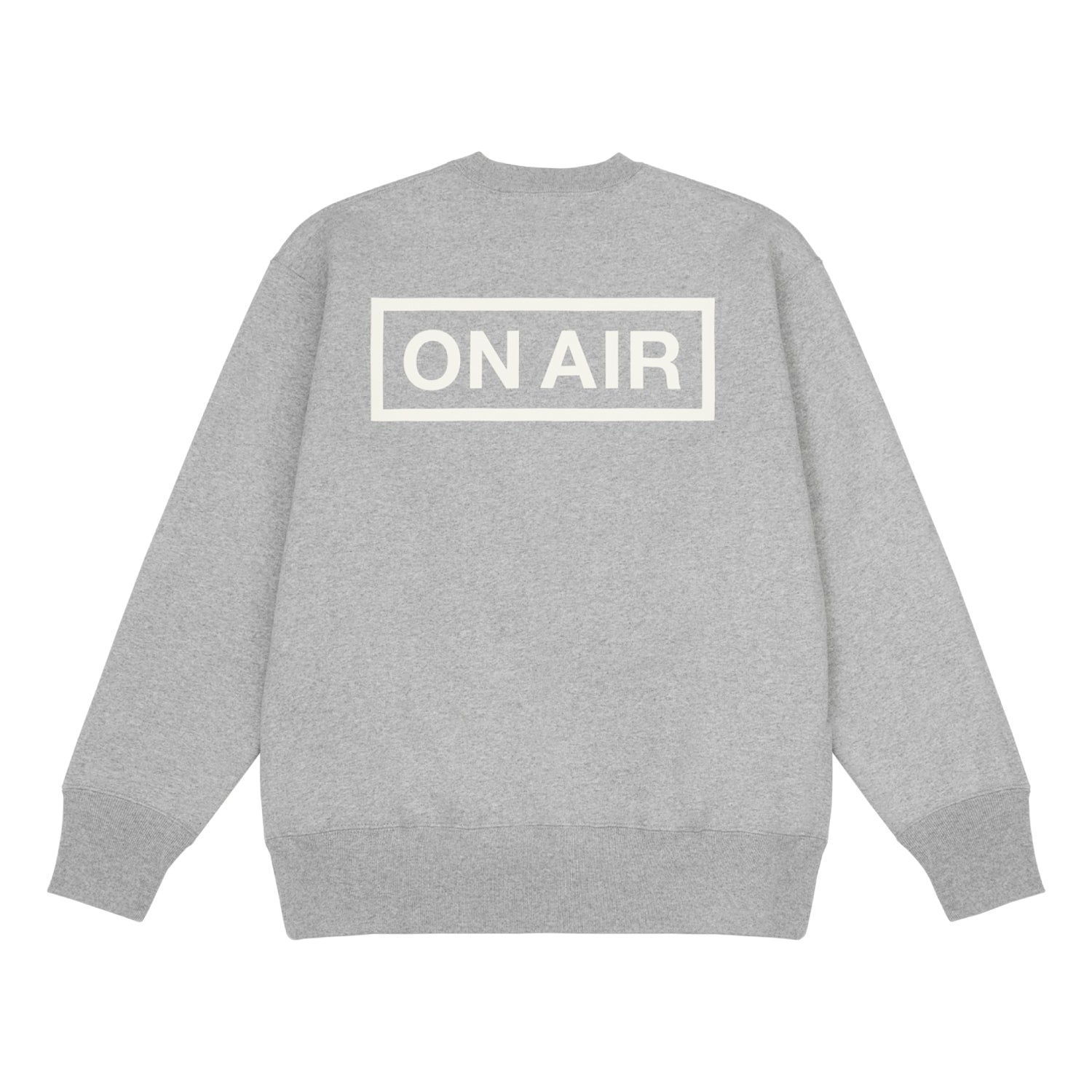 ON AIR BASIC LOGO HEAVYWEIGHT FLEECE CREW｜GREY HEATHER