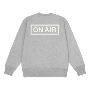 ON AIR BASIC LOGO HEAVYWEIGHT FLEECE CREW｜GREY HEATHER