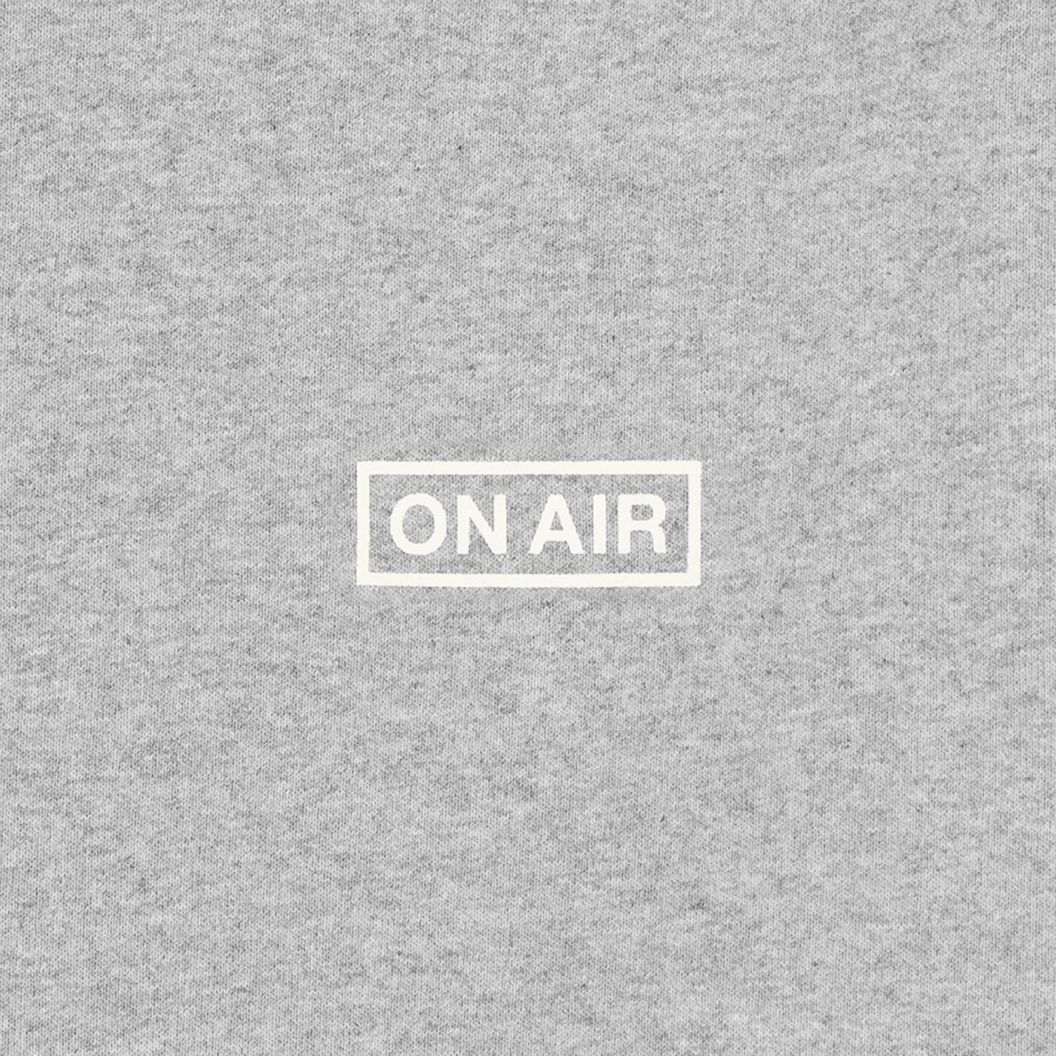 ON AIR BASIC LOGO HEAVYWEIGHT FLEECE CREW｜GREY HEATHER
