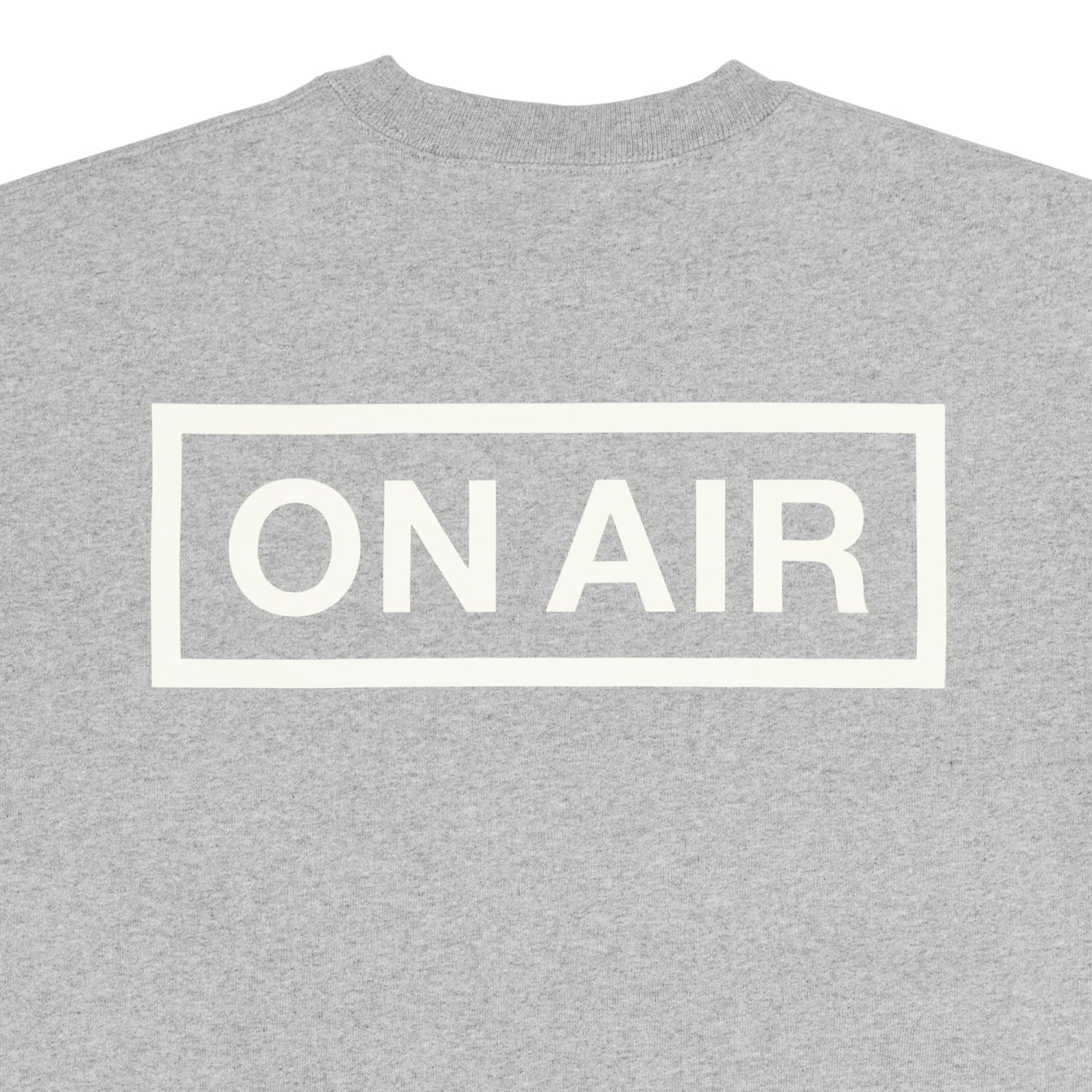 ON AIR BASIC LOGO HEAVYWEIGHT FLEECE CREW｜GREY HEATHER