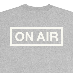 ON AIR BASIC LOGO HEAVYWEIGHT FLEECE CREW｜GREY HEATHER